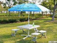 TABLE VALISE PLIABLE ALUMINIUM 