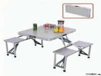 TABLE VALISE PLIABLE ALUMINIUM 